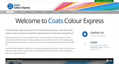 Desktop Screenshot of coatscolourexpress.com