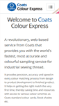 Mobile Screenshot of coatscolourexpress.com