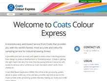 Tablet Screenshot of coatscolourexpress.com